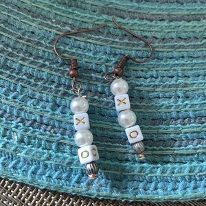 Hand made “XoXo” earrings Nickel FREE! 100% Brass